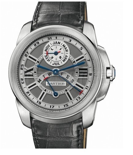Cartier DArt W7100030 Mens Automatic Deep Grey Swiss ETA 2824