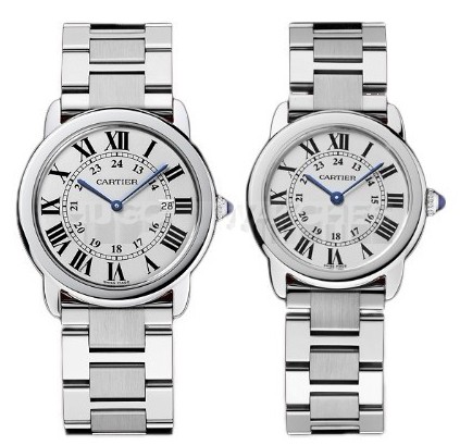 Cartier Ronde Louis W6701005、W6701004  Lovers Quartz White Swiss ETA Quartz 