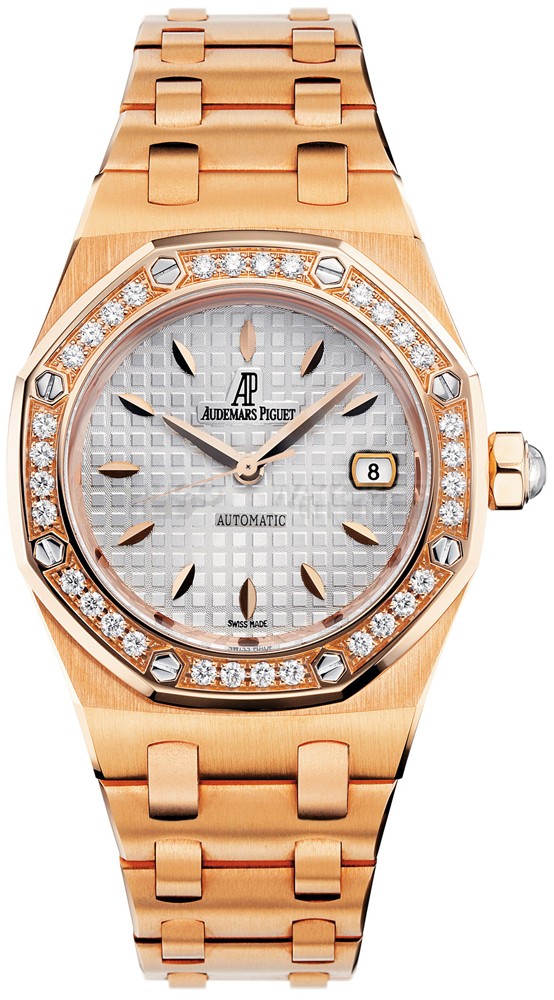  Audemars Piguet Royal Oak 77321OR.ZZ.1230OR.01 Ladies Automatic Silver Grey Swiss ETA 7750