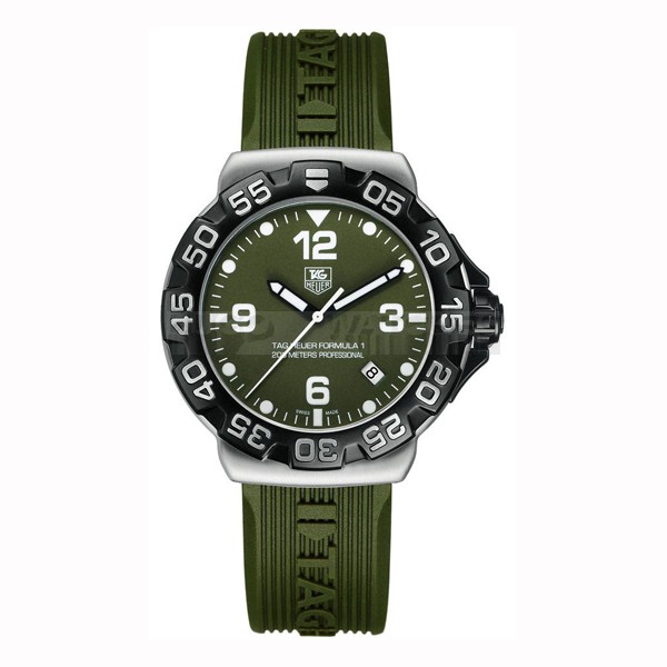 Tag Heuer WAH1113.FT6025 Formula1 Mens Quartz Green Swiss ETA Quartz