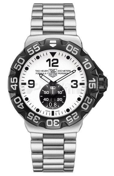 Tag Heuer WAH1011.BA0854 Formula1  Mens Quartz Silver White Swiss ETA Quartz