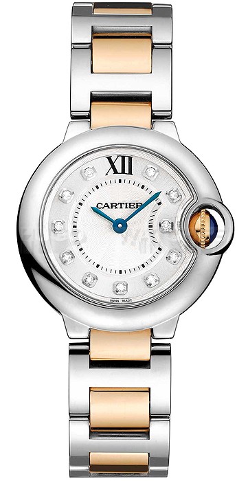 Cartier Ballon Bleu WE902030 28mm Ladies Quatz Silver Swiss ETA Quatz 