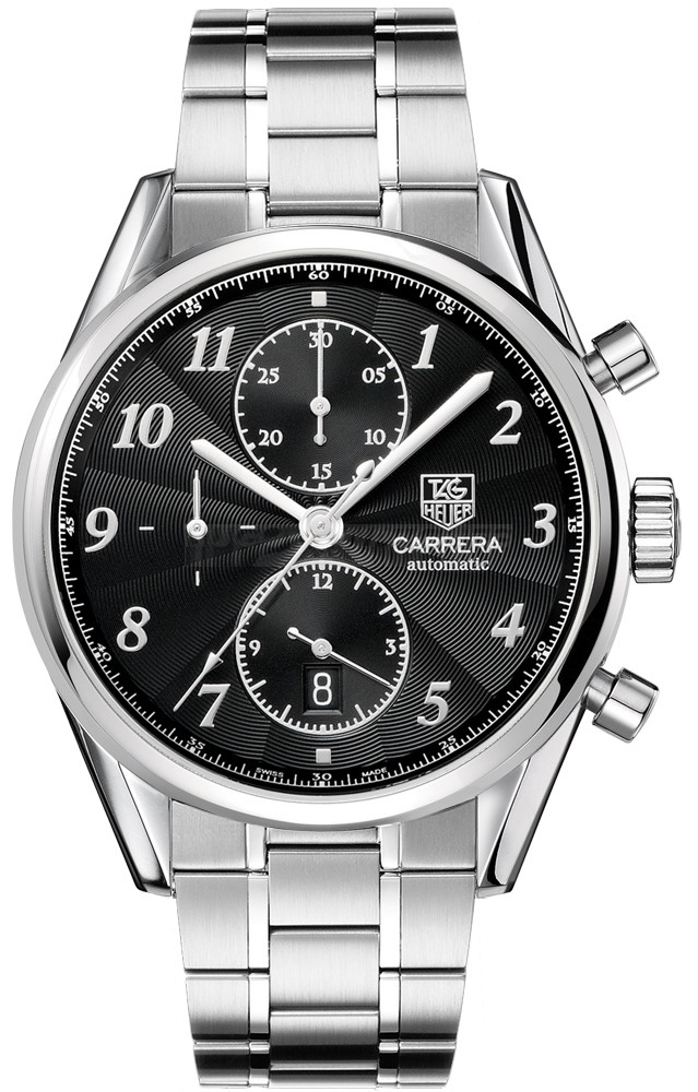 Tag Heuer CAS2110.BA0730 Carrera Mens Automatic Black Swiss ETA 2824