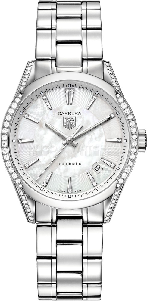 Tag Heuer WV2212.BA0798 Carrera Ladies 36mm Automatic Silver Swiss ETA 2824