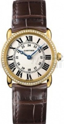 Cartier Ronde Louis WR000151 Ladies Quartz Silver Swiss ETA Quartz
