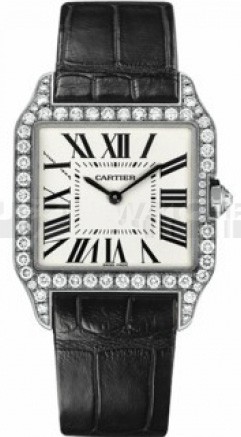 Cartier Santos WH100251 Mens Quartz Silver Swiss ETA Quartz