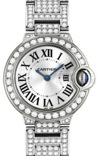 Cartier Ballon Bleu WE9003ZA 28.5mm Ladies Quatz Silver Swiss ETA Quatz