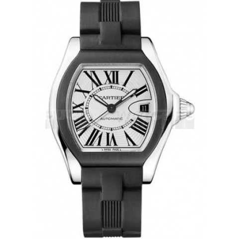 Cartier Roadster W6206018 Mens Automatic Silver Swiss ETA 2824