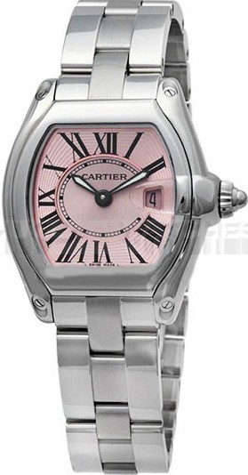 Cartier Roadster W62017V3 Ladies Quartz Pink Swiss ETA Quartz