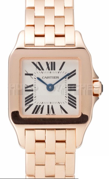 Cartier Santos W25073X9 Ladies Quartz White Swiss ETA Quartz 