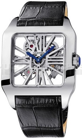 Cartier Santos W2020033 Mens Automatic White Swiss ETA 2824