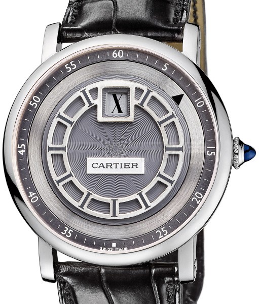 Cartier TANK W1553851 Mens Automatic Deep Grey Swiss ETA 2824