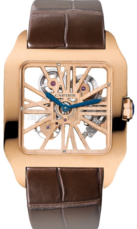  Cartier Santos W2020057 Neutral Automatic Gold Swiss ETA 2824