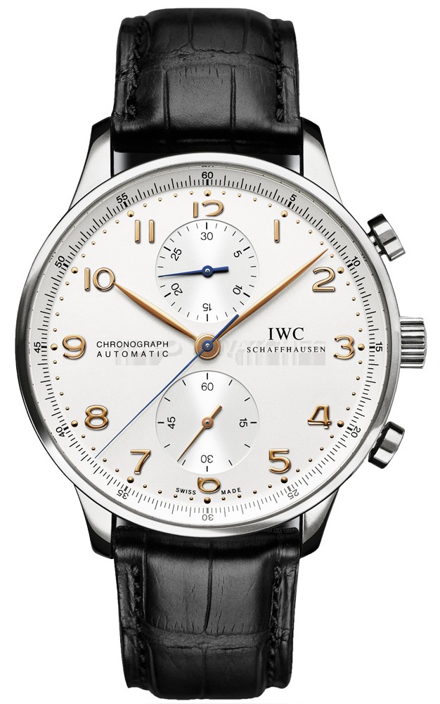 IWC Portuguese IW371445 Mens Automatic Silver White Swiss ETA 2824