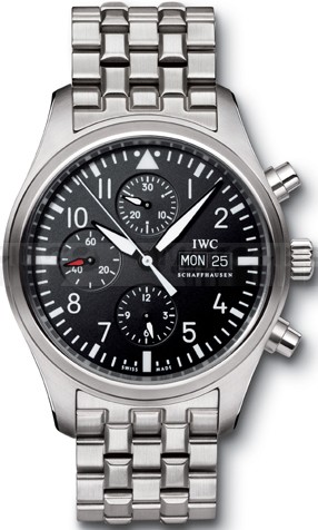 IWC Pilot's IW371704 Mens Automatic Black Swiss ETA 2824