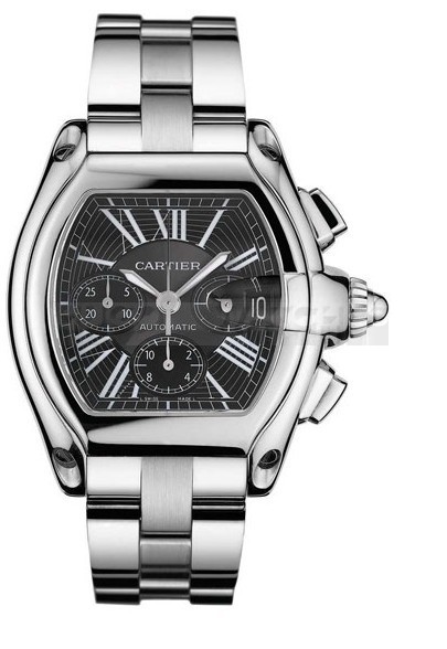  Cartier Roadster W62020X6 Mens Automatic Black Swiss ETA 2824