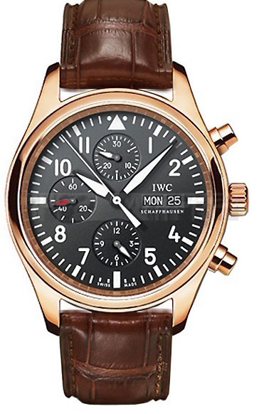 IWC Pilot's IW371713 Mens Automatic Black Swiss ETA 2824