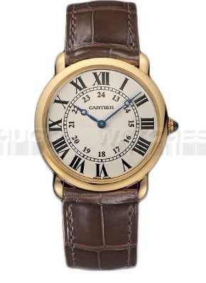 Cartier Ronde Louis W6800251 Mens Automatic White Swiss ETA 2824