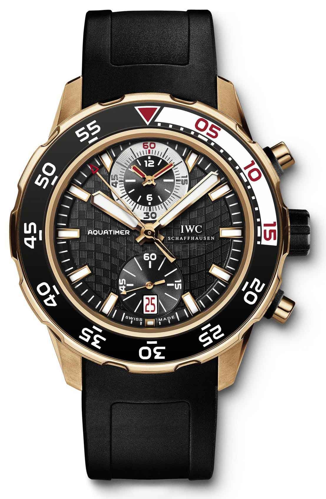  IWC Aquatimer IW376905 Mens Automatic Black Swiss ETA 2824