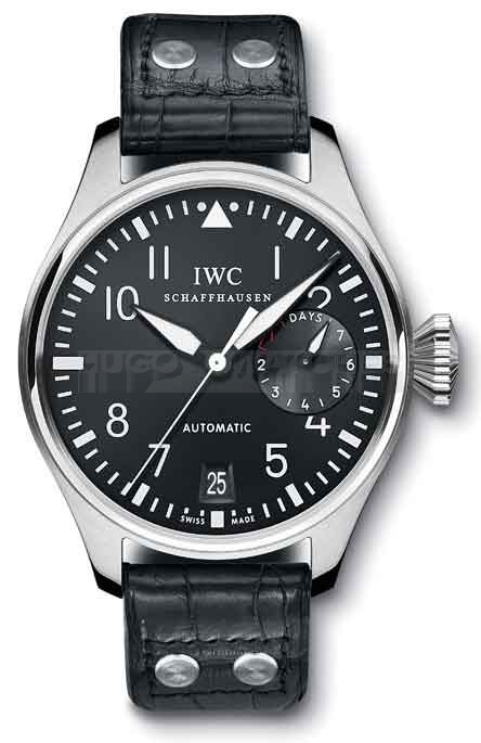 IWC Pilot's IW500401 Mens Automatic Black Swiss ETA 2824