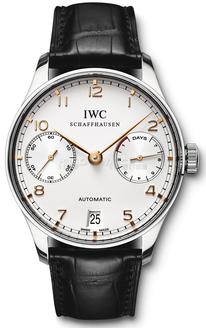 IWC Portuguese IW500114 7 Days Automatic Watch White Dial