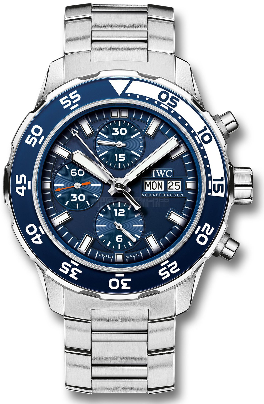  IWC Aquatimer IW376710 Mens Automatic Blue Swiss ETA 2824