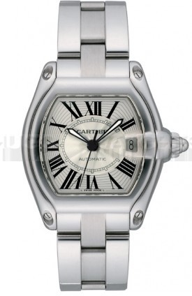  Cartier Roadster W62025V3 Mens Automatic Silver Swiss ETA 2824
