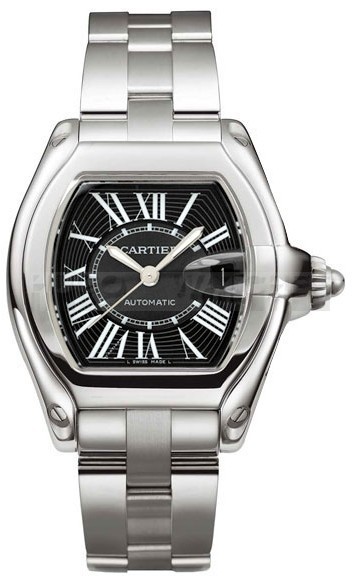 Cartier Roadster W62041V3 Mens Automatic Black Swiss ETA 2824