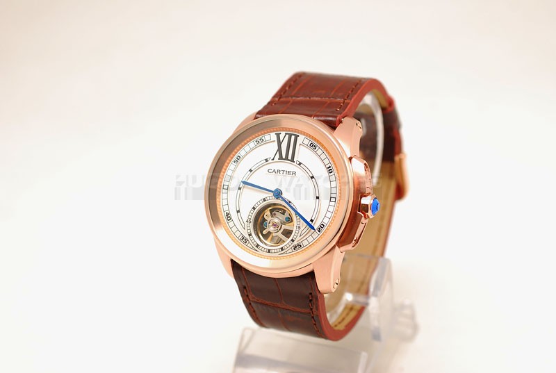 Cartier 46mm Replica Calibre De See Through Watch20215