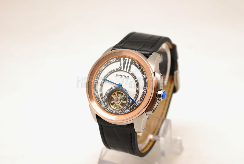 Cartier 46mm Replica Calibre De See Through Watch20209