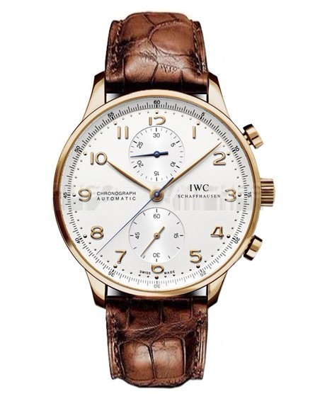 IWC Portuguese IW371477  Mens Automatic Silver Swiss ETA 2824