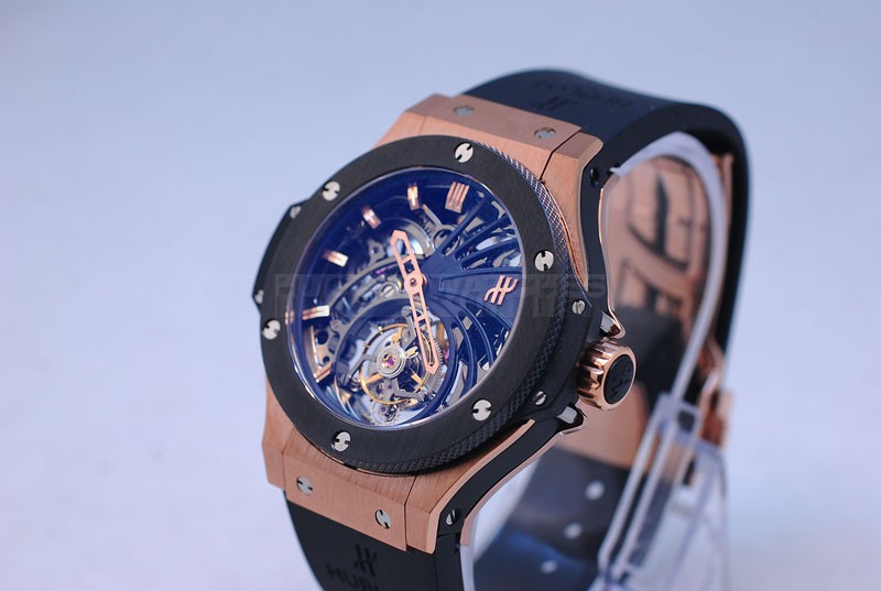 Hublot Replica 48mm Swiss Skeleton Minute Repeter Tourbillon Watch20510