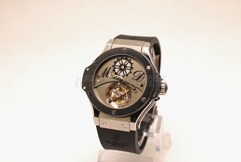 Swiss Hublot Big Bang replica Tourbillon Solo Bang 44mm Steel and Ceramic Bezel - LIMITED EDITION20451