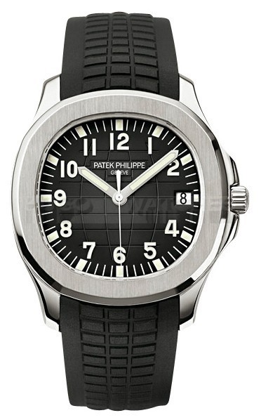 Patek Philippe Aquanaut 5167A Black Checkered Dial Automatic Watch Black Rubber Strap