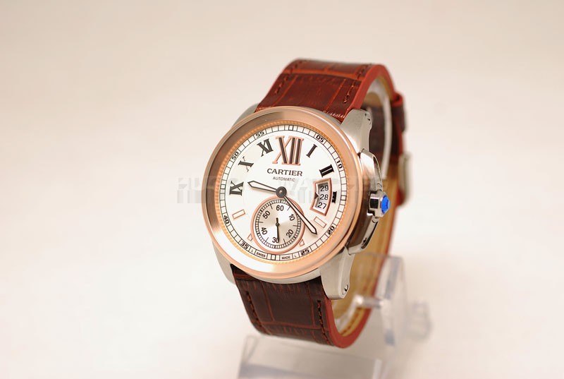 Cartier 46mm Replica Calibre De See Through Watch20206