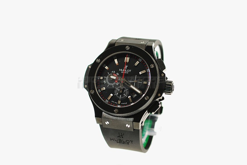 Swiss Hublot Big Bang replica EURO CUP 2008 44.5mm All Black CERAMIC - LIMITED EDITION20554