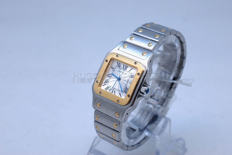 Cartier Replica 31mm Swiss Santos Man Tone Two Tone Watch20161