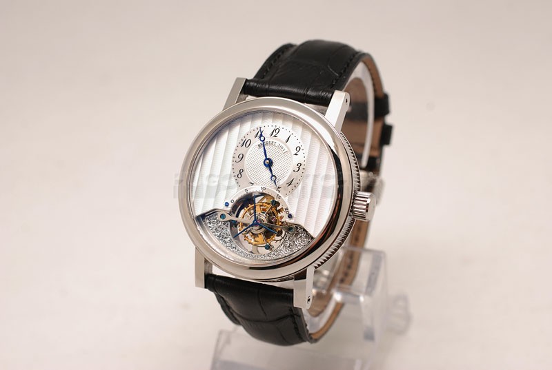 Breguet 42mm Replica Swiss Tourbillon See Through Watch20413