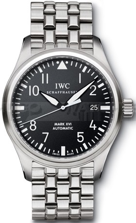 IWC Pilot's IW325504 Mens Automatic Black Swiss ETA 2824