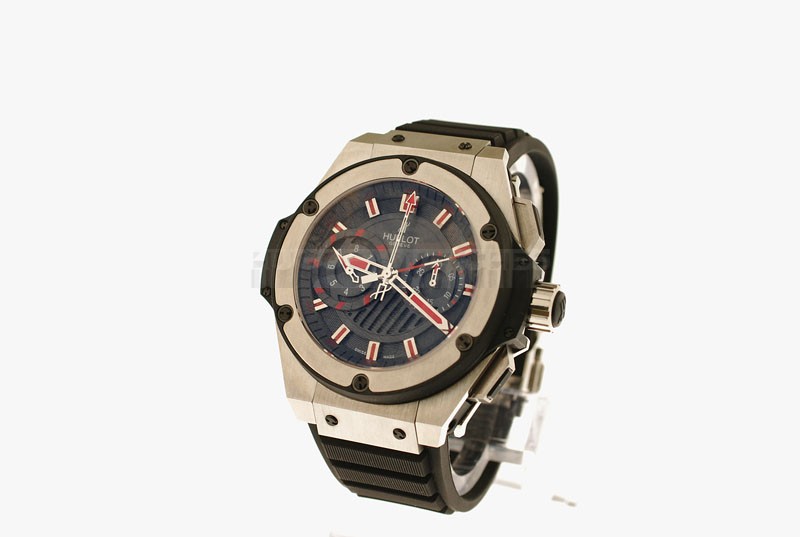 Swiss Hublot King Power Replica Foudroyante 53mm All Black & Ceramic Bezel - LIMITED EDITION20631