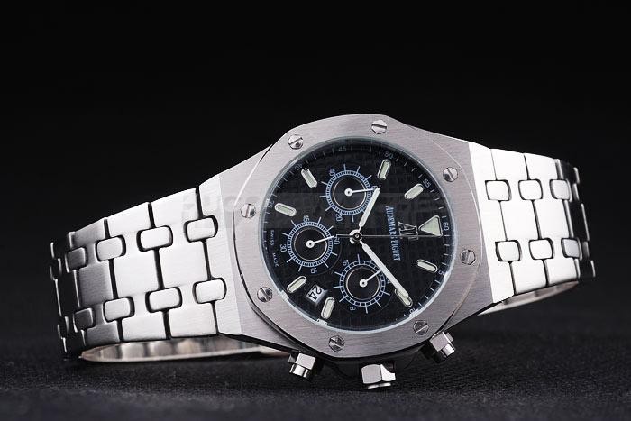 Replica  Audemars Piguet Royal Oak Chronograph Black Dial Replica Watch-ap32