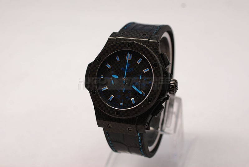 Replica Swiss Hublot Big Bang 48mm all Carbon Watch Blue Hands20515