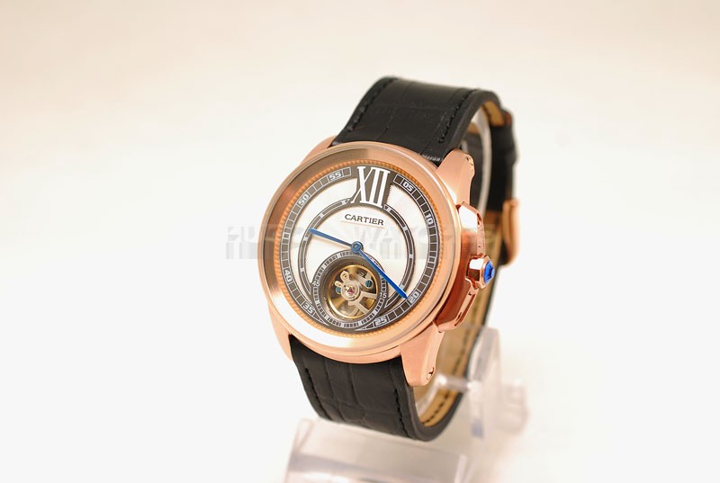 Cartier 46mm Replica Calibre De See Through Watch20234