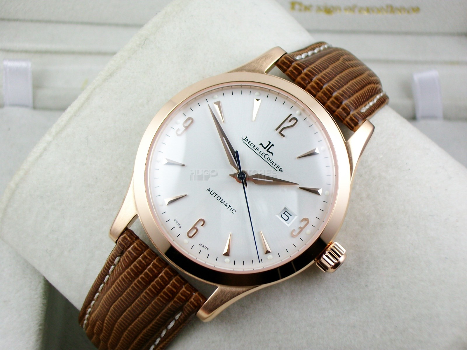 Jaeger LeCoultre Swiss 2824 Automatic White Dial Rose Gold