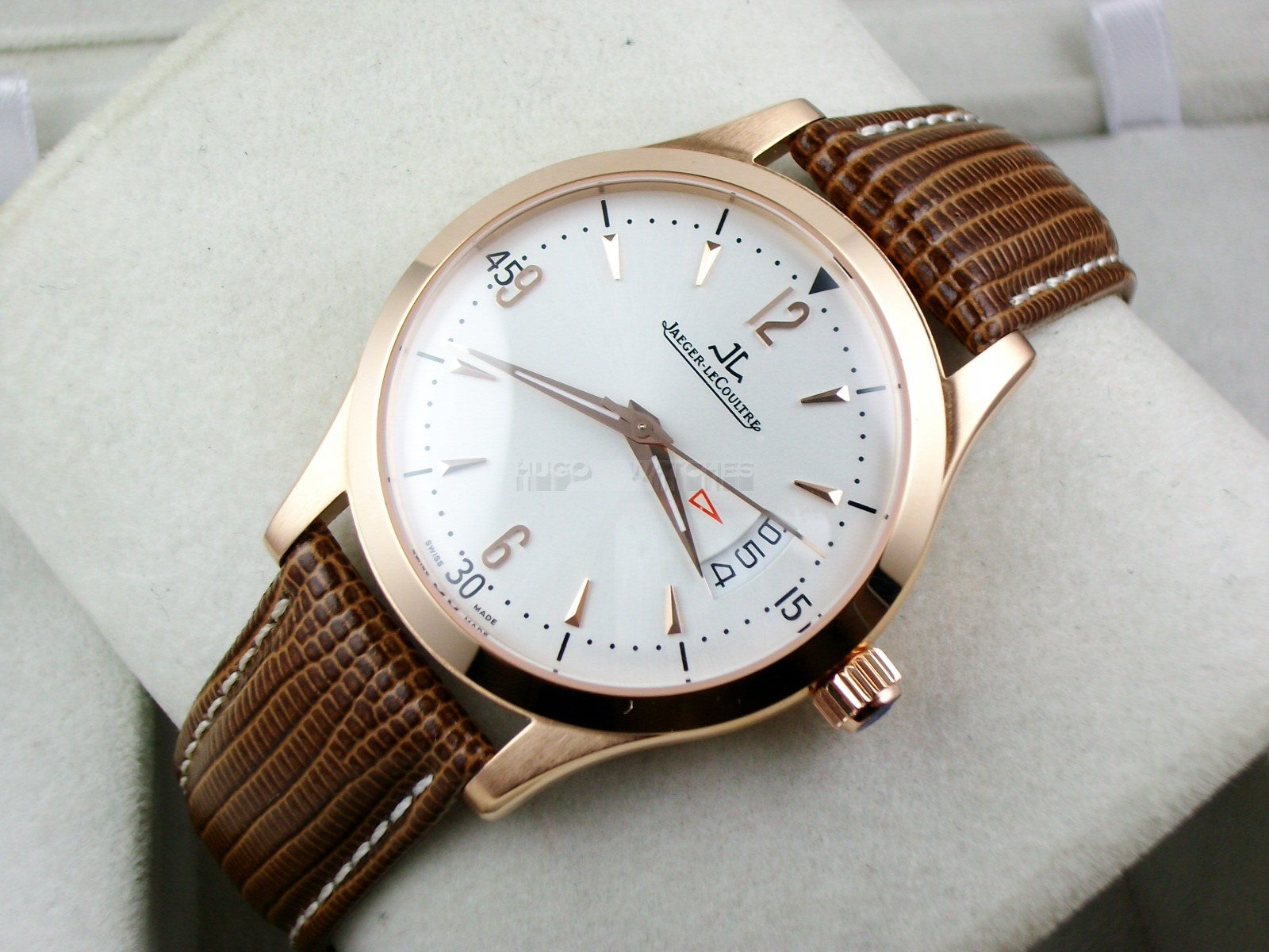 Jaeger LeCoultre Swiss 2824 Automatic White Dial Rose Gold