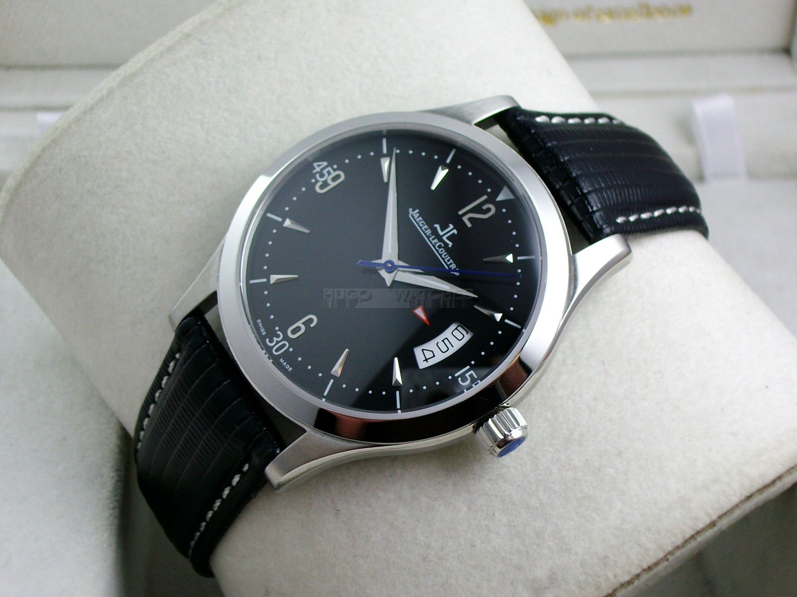 Jaeger LeCoultre Swiss 2824 Automatic Black Dial