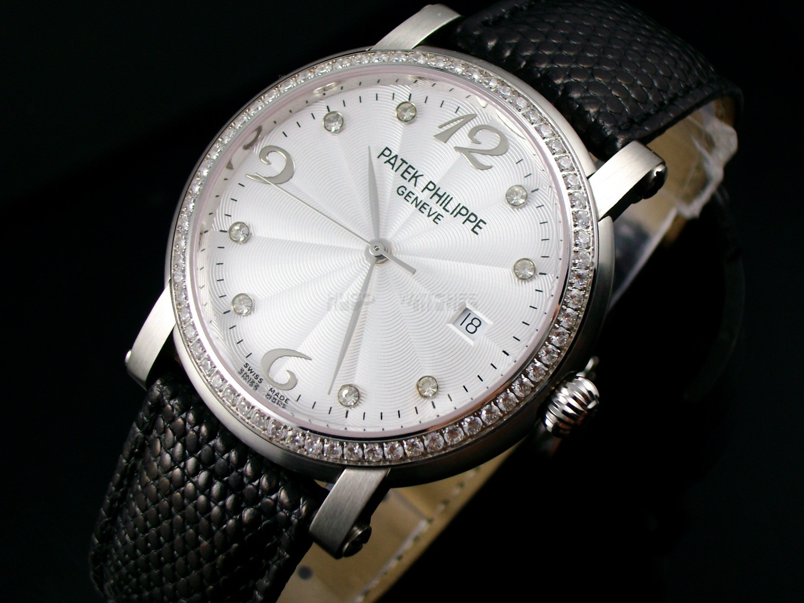 Patek Philippe Grand Complications Swiss 2824 Ladies Automatic White Dial Diamond Markers