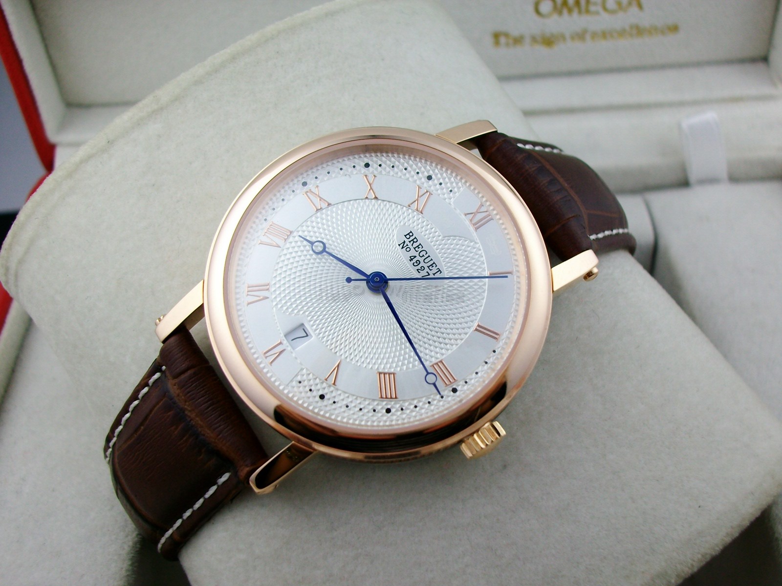 Breguet Classique Swiss 2824 Automatic White Dial Rose Gold