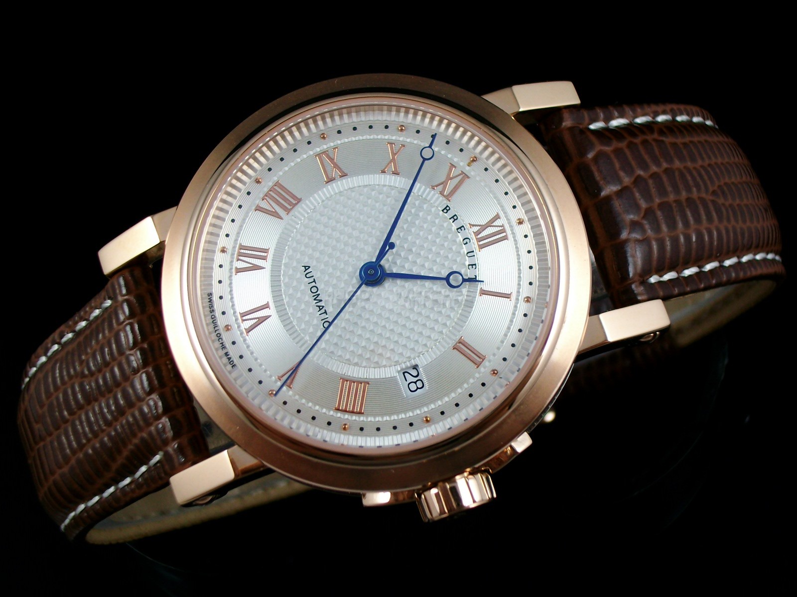 Breguet Classique Swiss 2824 Automatic White Dial Rose Gold