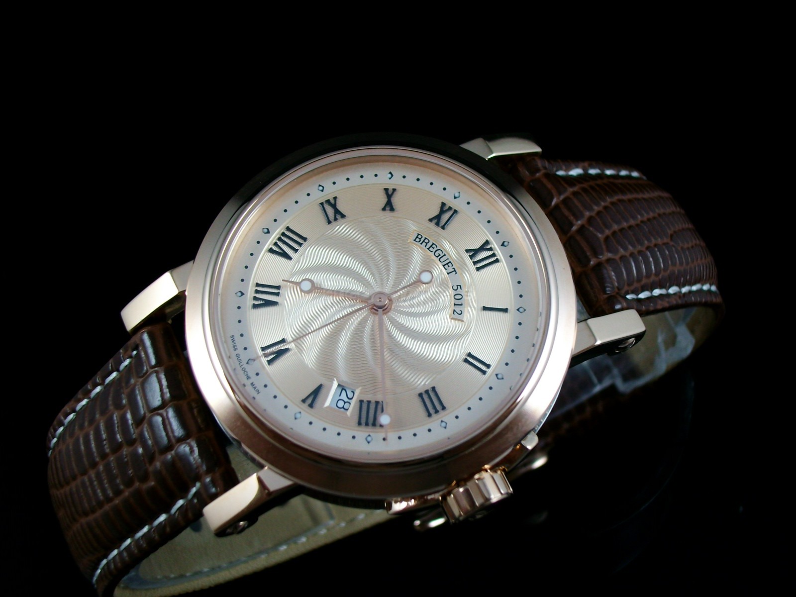 Breguet Classique Swiss 2824 Automatic White Dial Rose Gold